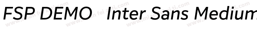 FSP DEMO   Inter Sans Medium Regula字体转换